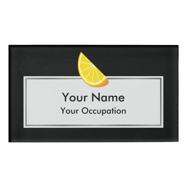 Badge D'identification tranche orange (Devant)