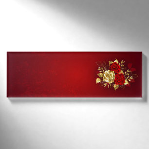 Badge D'identification Trois Roses de bijoux