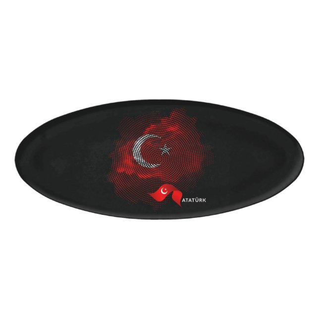 Badge D'identification Turkey flag (Devant)