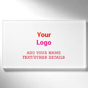 Badge D'identification Un logo personnalisé simple et élégant ici compagn
