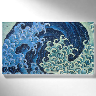 Badge D'identification Vague féminine de Hokusai Océan Vintage