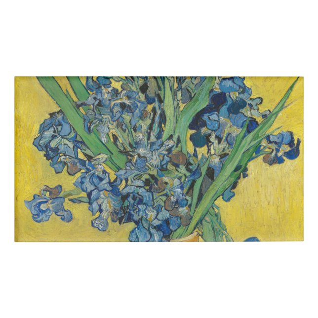 Badge D'identification Van Gogh Vase avec l'impressionnisme classique d'I (Devant)