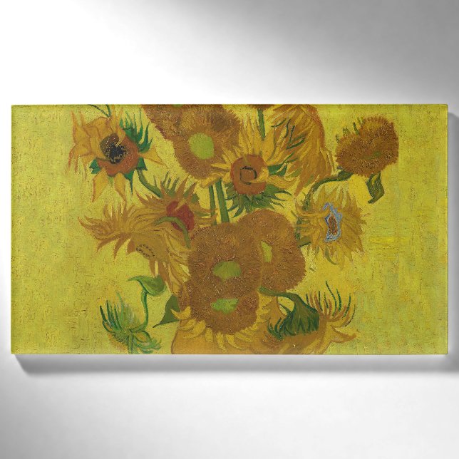 Badge D'identification Vincent Van Gogh 15 Peinture de tournesols (Devant)