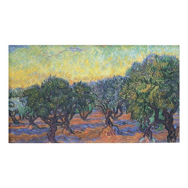 Badge D'identification Vincent Van Gogh Olive Grove Impressionnisme Art (Devant)