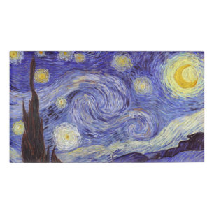 Badge D'identification Vincent Van Gogh Starry Nuit Vintage Art