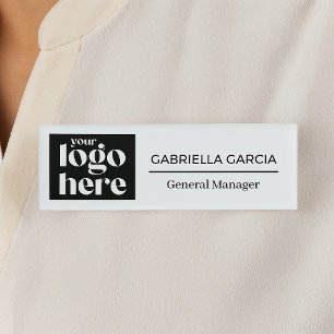 Badge D'identification Votre Logo Ici Étiquette de nom d'entreprise