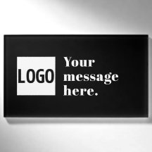 Votre logo ou image téléchargée & texte rétro modi