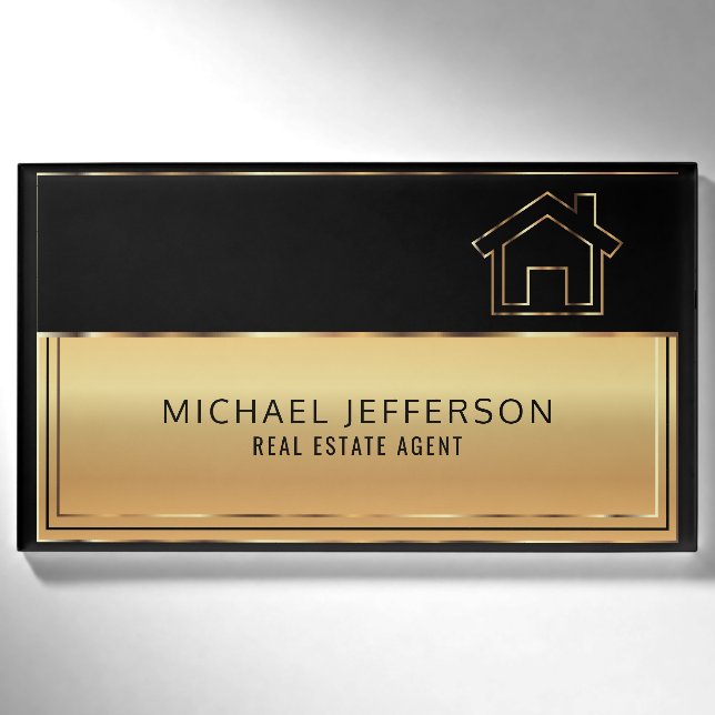 Badge D'identification Vrai agent immobilier professionnel (Devant)