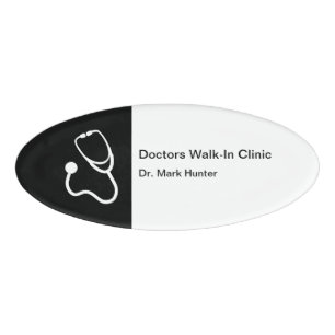 Badge D'identification Walk In Clinic Doctor Office