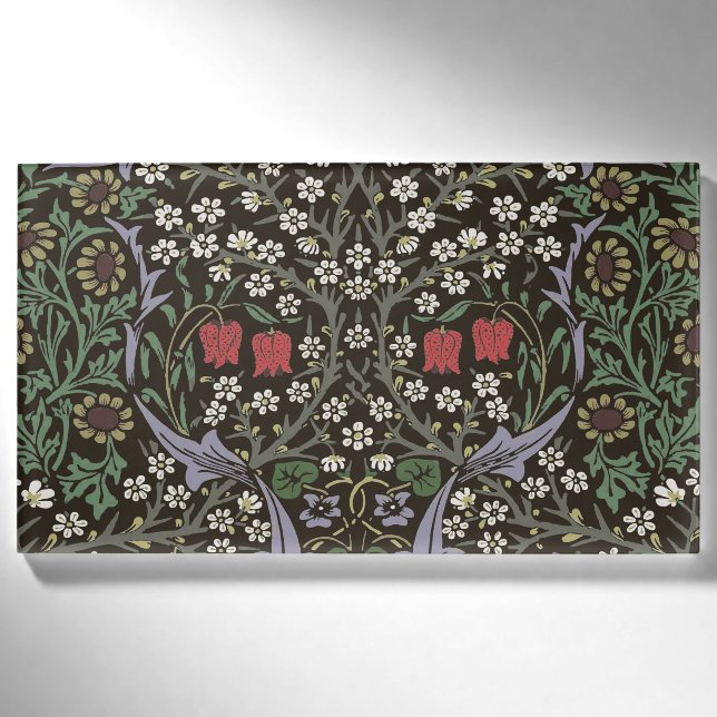 Badge D'identification William Morris Blackthorn Tapestry Floral (Devant)