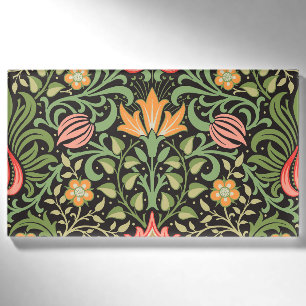 Badge D'identification William Morris Persian Floral Antique