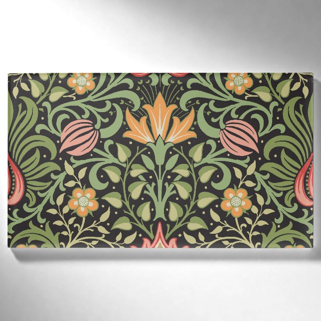 Badge D'identification William Morris Persian Floral Antique (Devant)