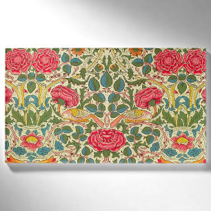 Badge D'identification William Morris Rose Floral Chintz rose