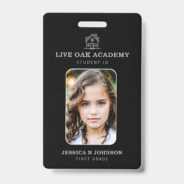 Badge d'identité de l'élève de l'école d'accueil | (Face)