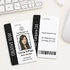 Badge d'identité d'employé d'entreprise personnali