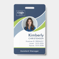 Badge d'identité d'entreprise moderne personnalisé