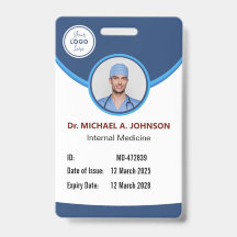 Badge d'identité médicale – Carte d'accès à la séc