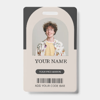 Badge d'identité personnalisé pour employé