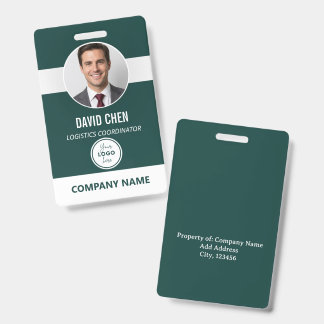 Badge d'identité personnalisé pour employé avec ph