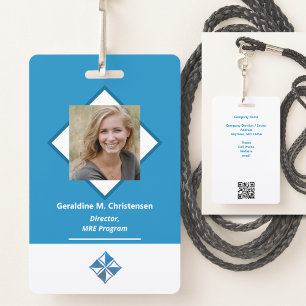 Badge d'identité photo d'entreprise
