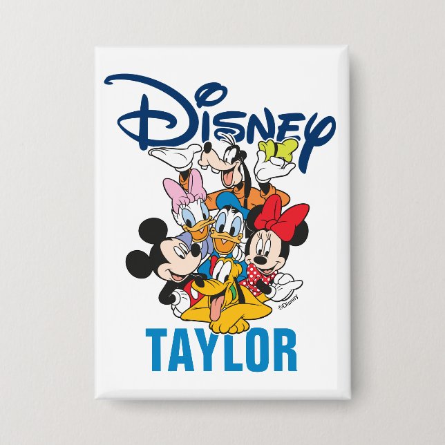 Badge Disney | Mickey & Friends - Vacances en famille (Recto)