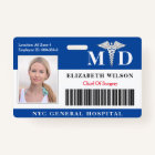 Docteur MD| ID photo de l'employé Médicale de l'hô