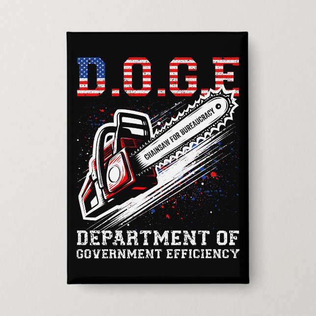 Badge DOGE Ministère De L'Efficacité Gouvernementale (Recto)