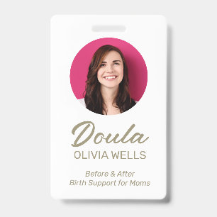 Badge Doula accouchement   Coach post-partum  Photo