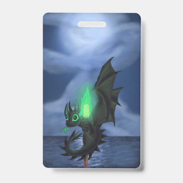 Badge Dragon de nuit (Face)