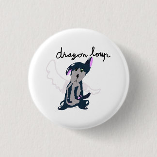 Badge Dragon Loup 1 Inch Round Button