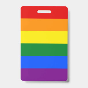 Badge Drapeau arc-en-ciel LGBT