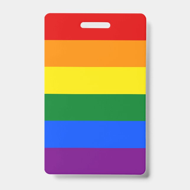Badge Drapeau arc-en-ciel LGBT (Avant)