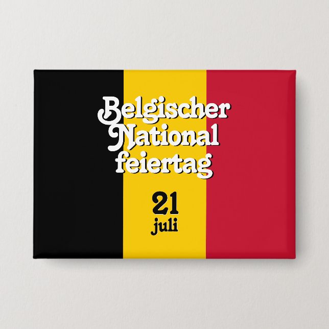Badge Drapeau belge allemand Belgischer (Recto)