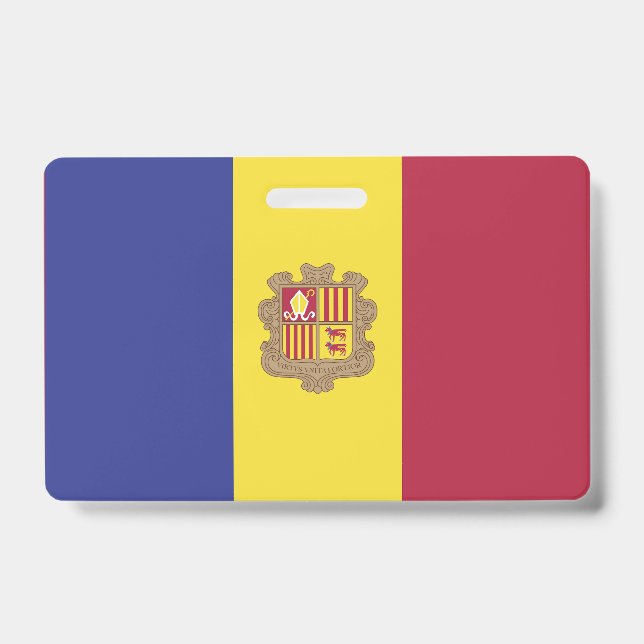 Badge drapeau d'Andorre (Avant)