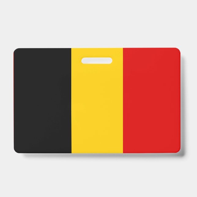 Badge Drapeau de Belgique (Face)