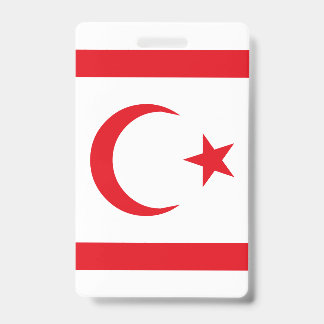 Badge Drapeau de Chypre du Nord
