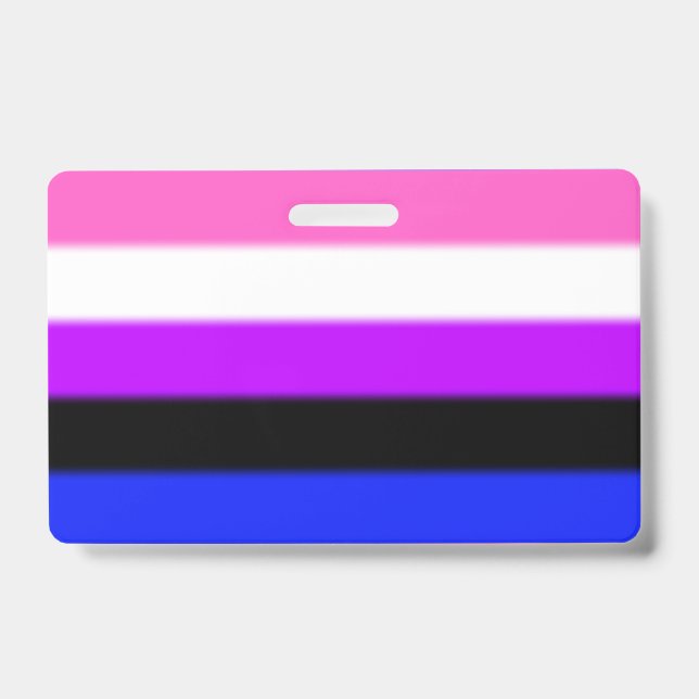 Badge Drapeau de la Fierté Genderfluide (Avant)