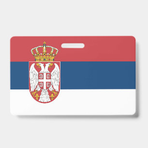 Badge Drapeau de la Serbie