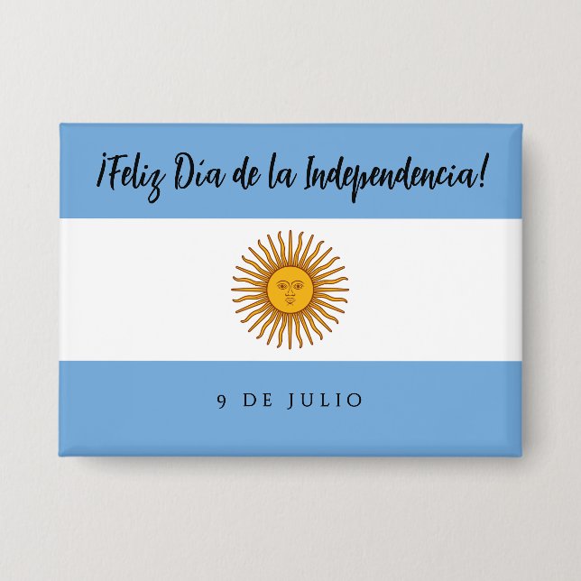 Badge Drapeau de l'indépendance de l'Argentine (Recto)