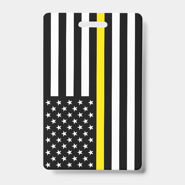 Badge Drapeau des répartiteurs de la ligne jaune fine (Avant)