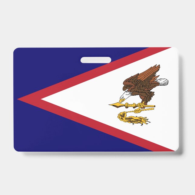 Badge Drapeau des Samoa américaines (Avant)