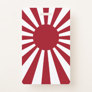 Badge Drapeau du soleil levant impérial du Japon, Edo à 