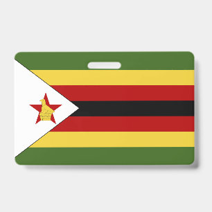 Badge drapeau du Zimbabwe