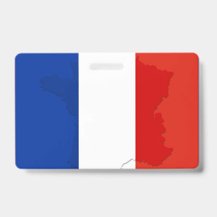 Badge drapeau français
