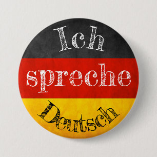 Badge drapeau ich spreche Deutsch