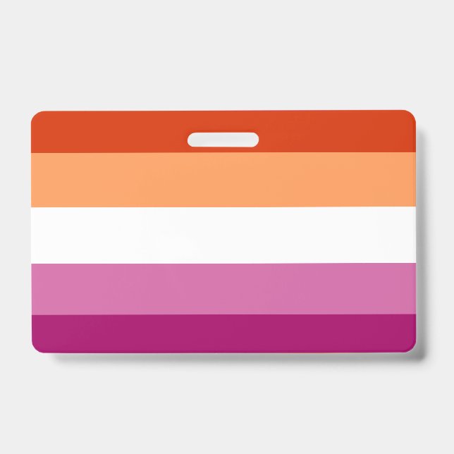 Badge Drapeau lesbien (Face)