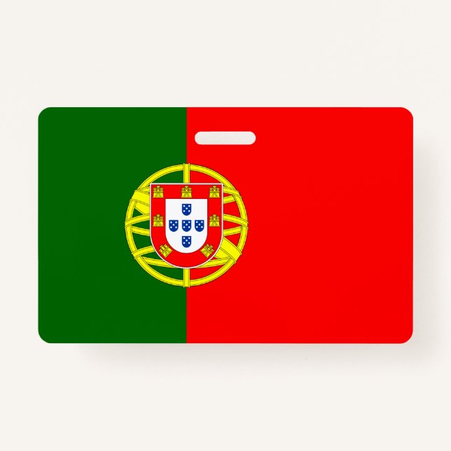 Badge Drapeau Portugal Insigne vertical (Devant)