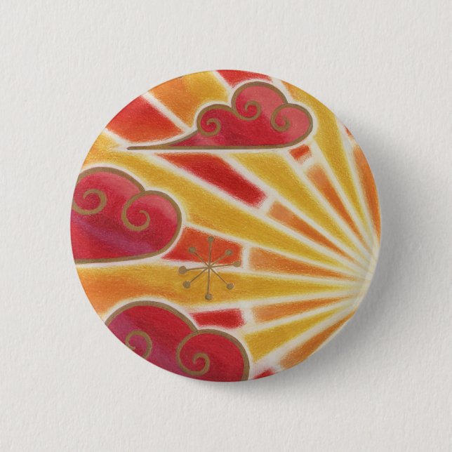 badge du bouton du coucher du soleil (Devant)