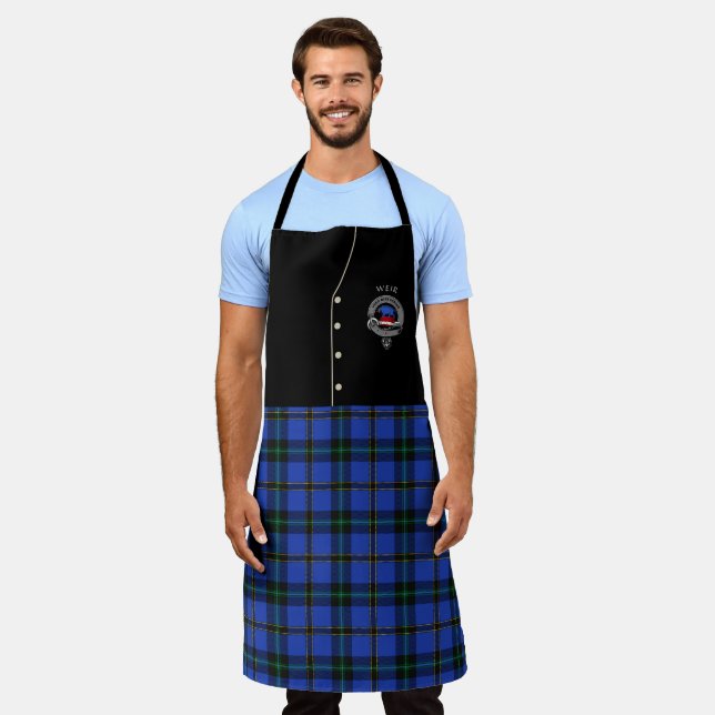 Badge du clan Weir et tablier de tir Tartan (Porté)