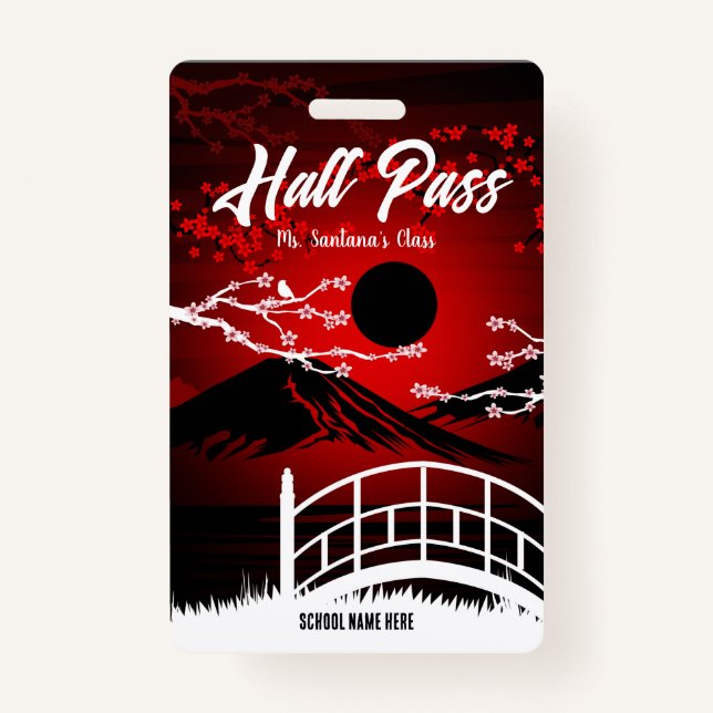 Badge du col du Red Blossom Hall (Devant)